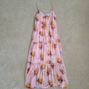 J .Crew Mercantile Floral Chiffon Tiered Midi Garden Dress Size 10